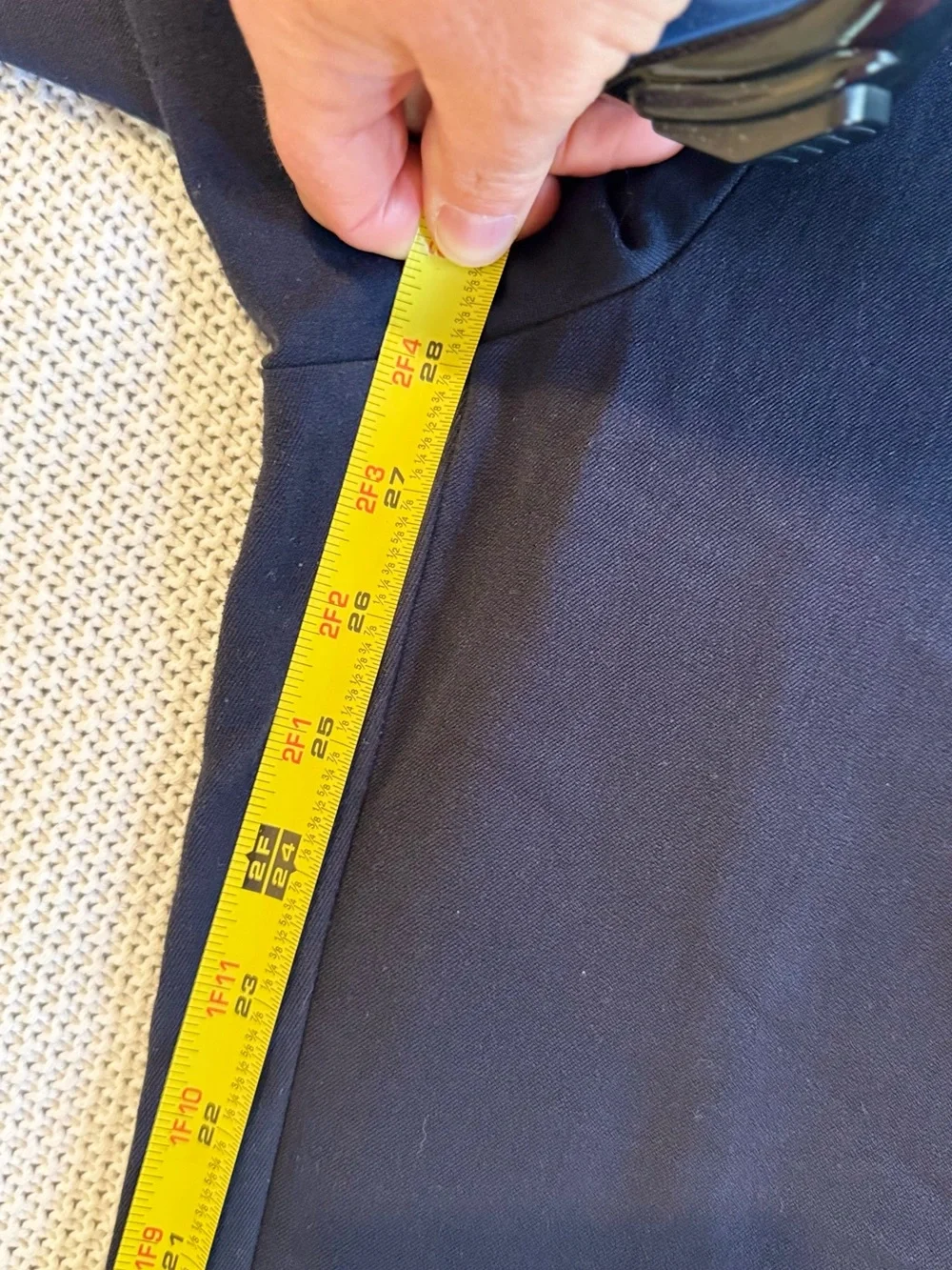 JONES NEW YORK Navy Blue Stretch Trousers Dress Pants — #164 LHP